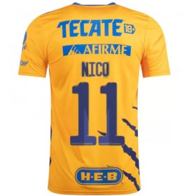 Camisetas Tigres UANL Nico Lopez 11 Primera Equipacion 2021/2022